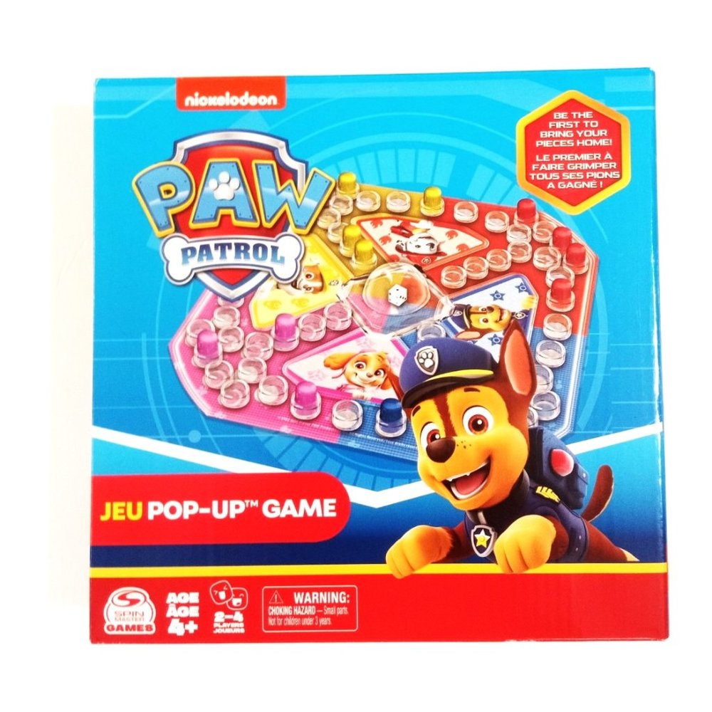 Paw Patrol Jeu Pop-Up Game  Age+4 Boardgame Nickelodeon